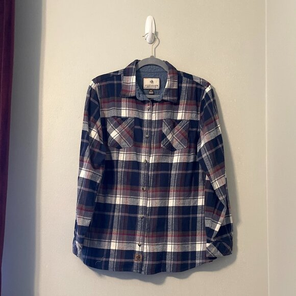 Blue Legendary Whitetails Plaid Flannel - Picture 3 of 9